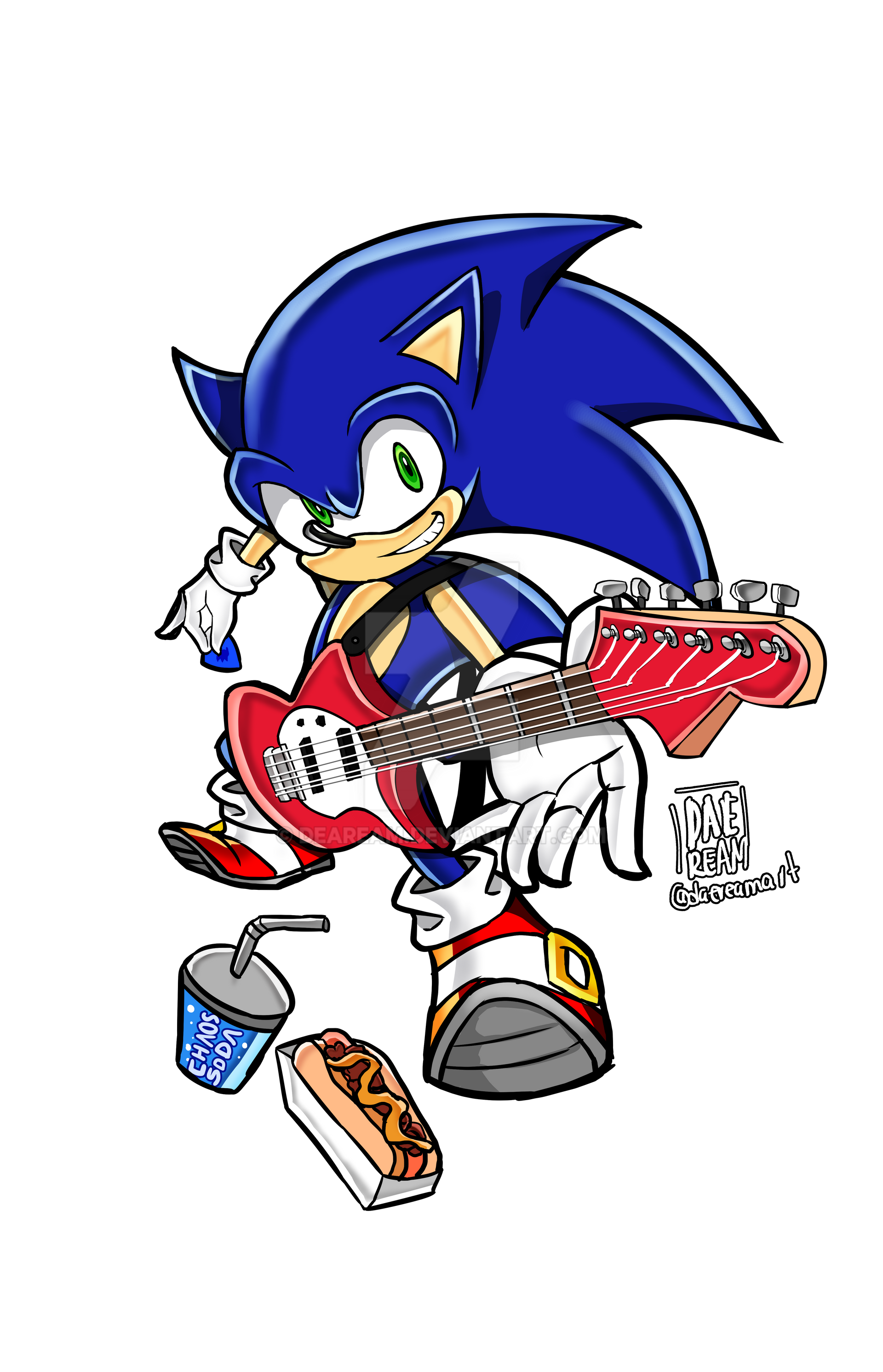Sonic Rocker Sonic Rocking (Sonic Adventure artstyle) by Deaream on DeviantArt