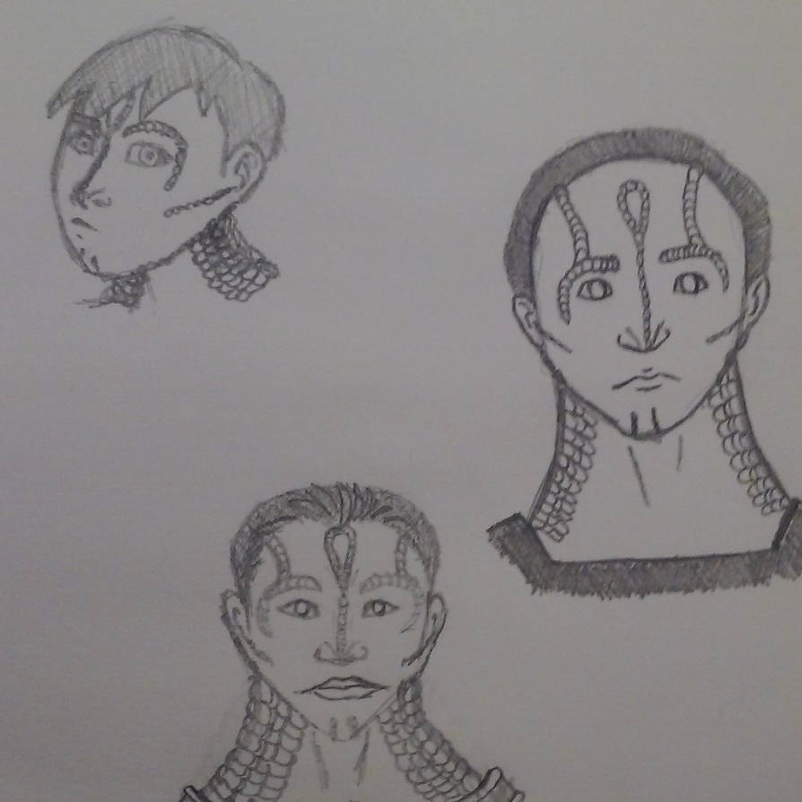 Cardassian male headshots by utriv on DeviantArt