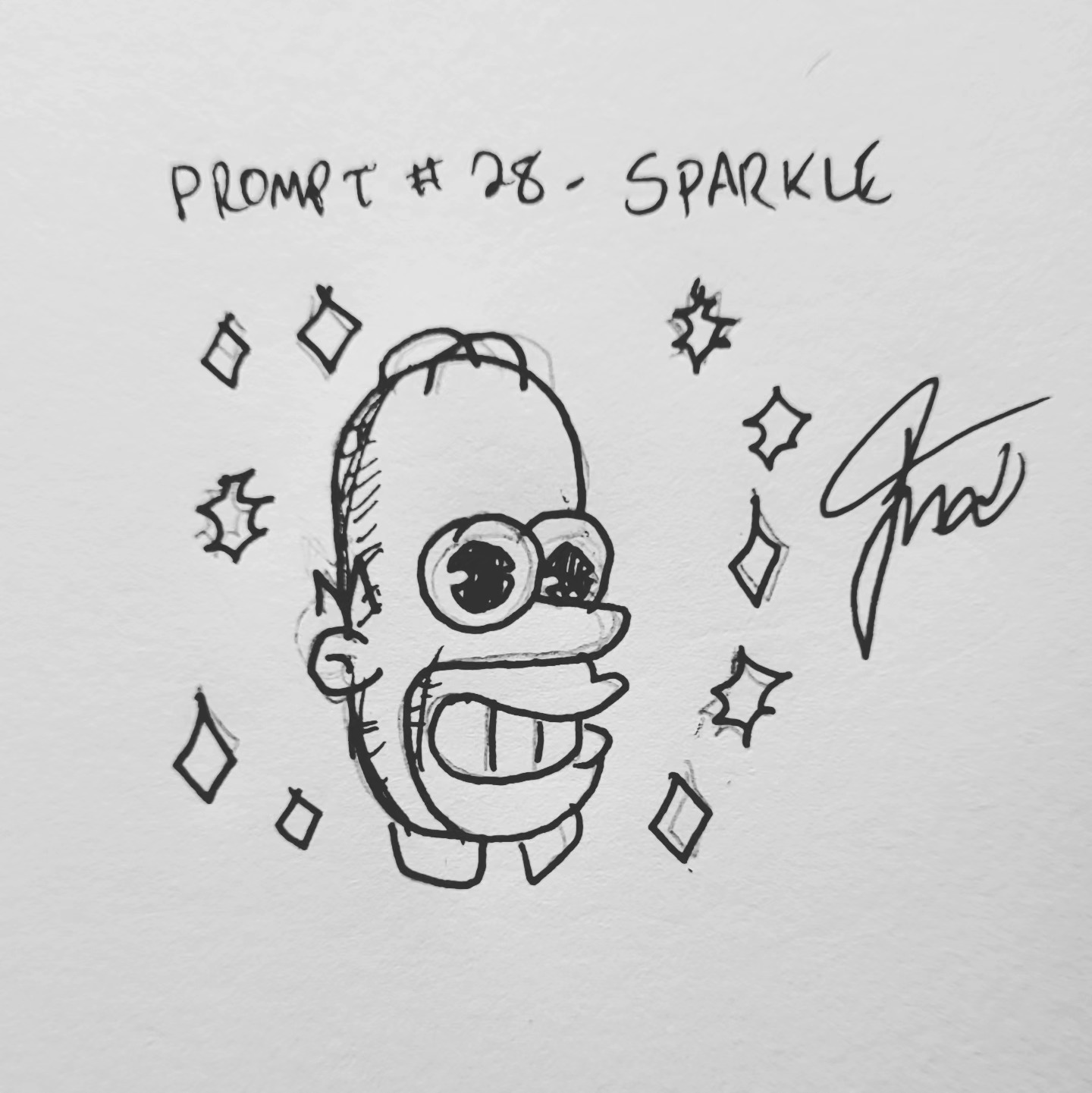 inktober #28 gift (lol smurf study) : r/drawing