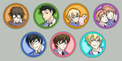 Host Club Buttons