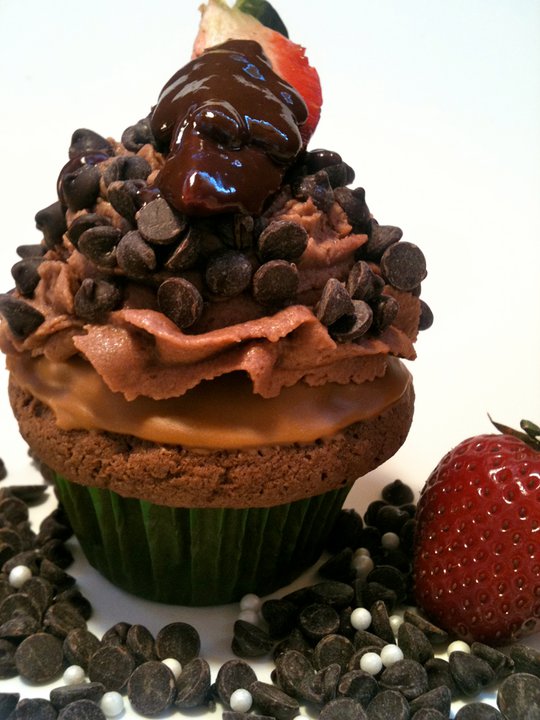 The Berry Chocolate Fantasy Cupcake