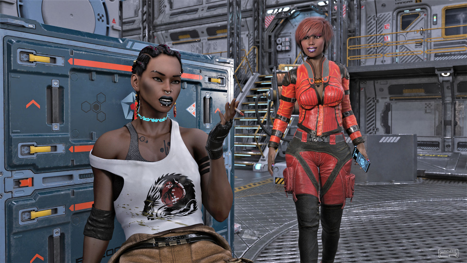 Rottouched Character Hangar - Devon and Chrome - retouched by JinxChrome on DeviantArt