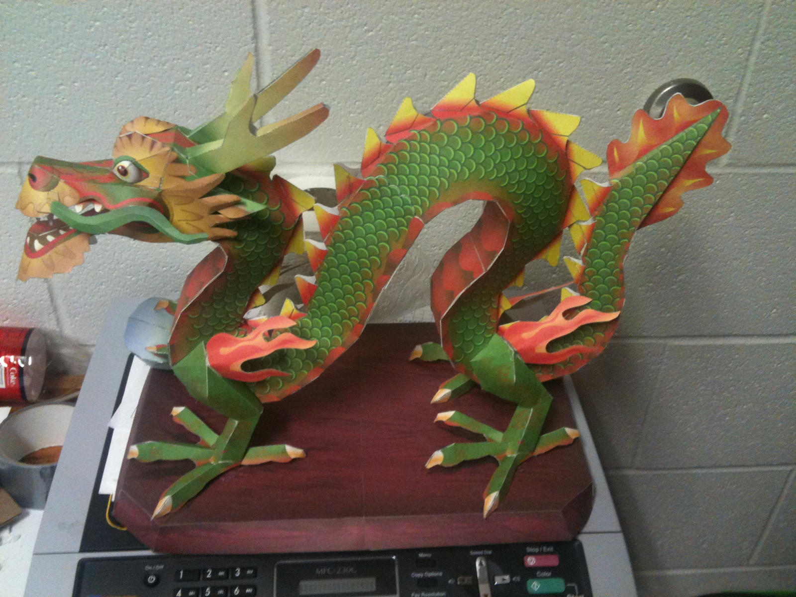 canon chinese dragon papercraft by