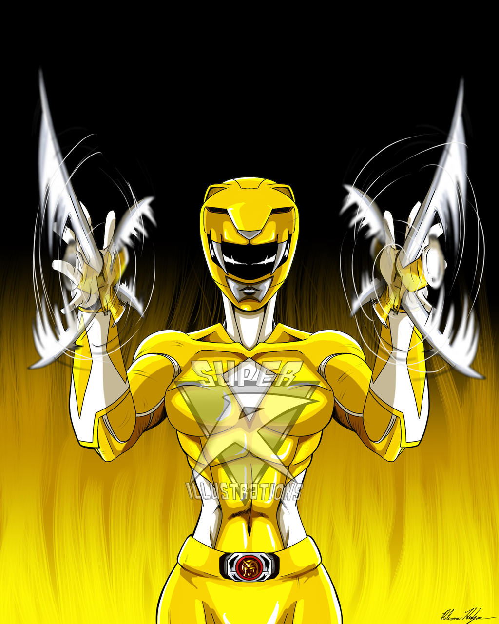 Yellow Ranger by SuperR-Illustrations on DeviantArt
