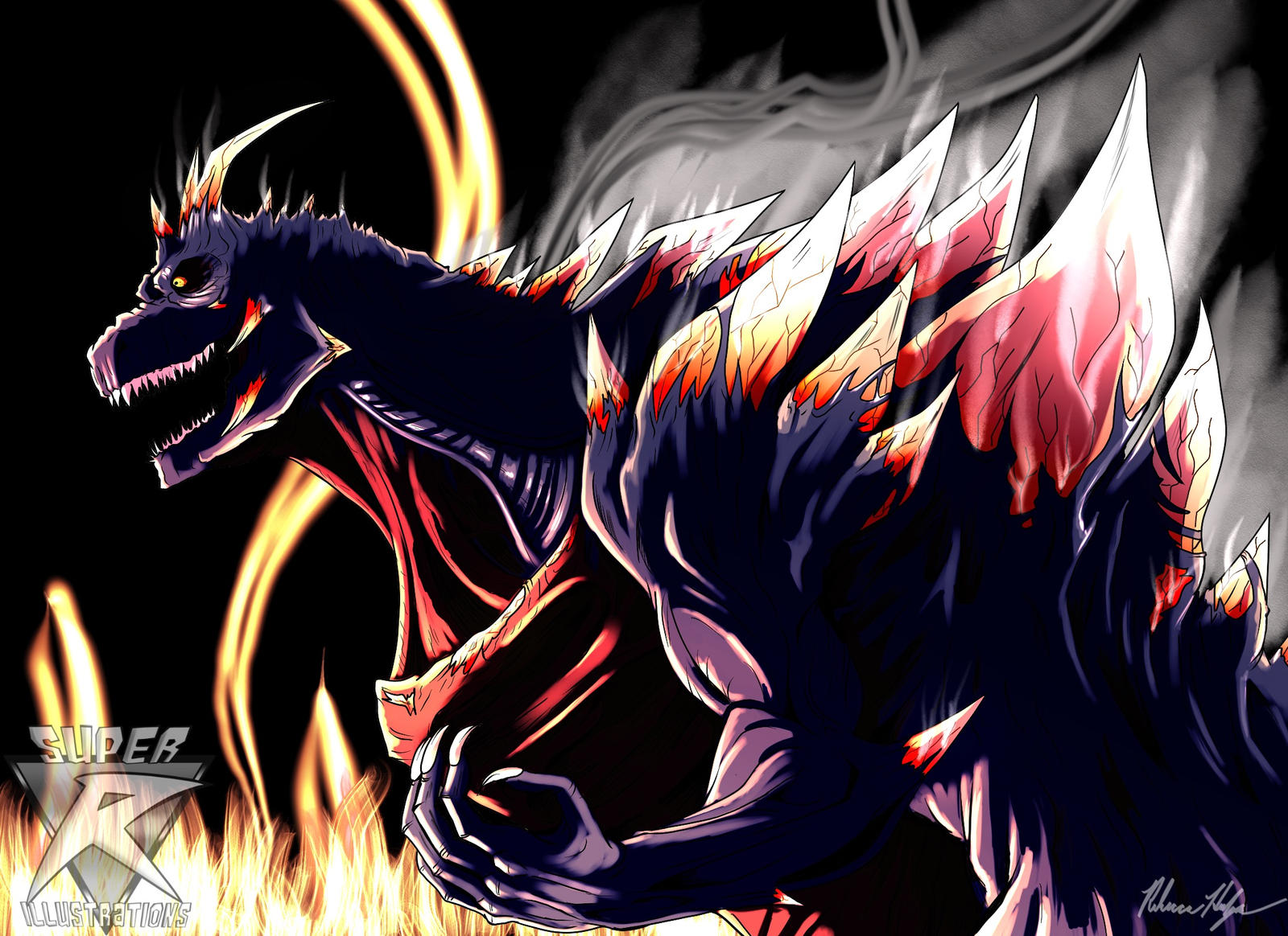 Shin Spacgodzilla Shin SpaceGodzilla by SuperR-Illustrations on DeviantArt