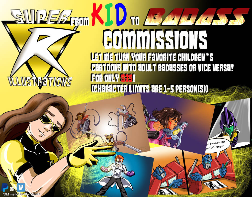 Super R's Kid to Badass Commission Banner