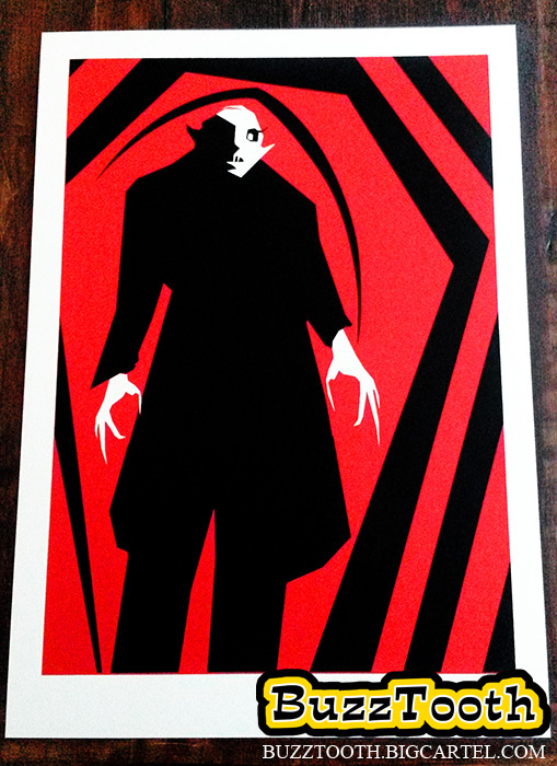 'Bird of Death' - Nosferatu Inspired Screen Print2