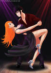 Menma x Orihime - dance by Amenoosa