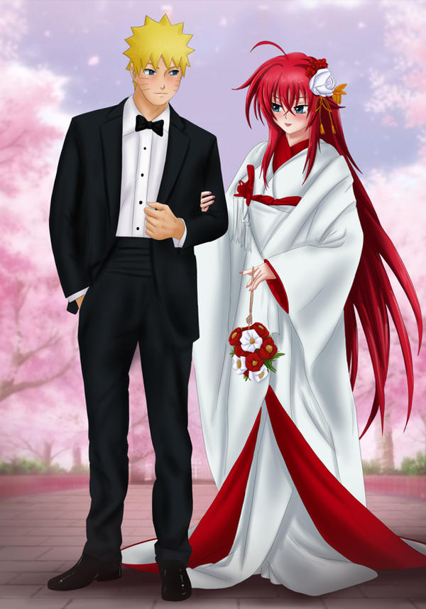 Commission Naruto x Rias by Amenoosa on DeviantArt