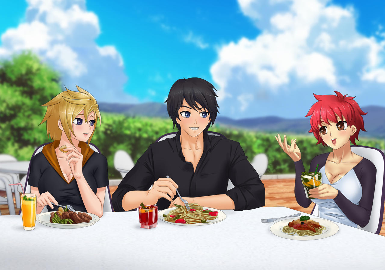 Commission: dinner by Amenoosa on DeviantArt