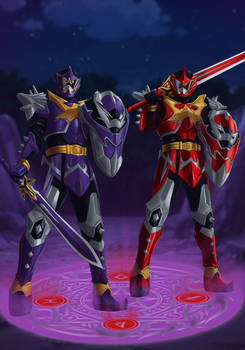 Commission: Koragg and Wolf Warrior