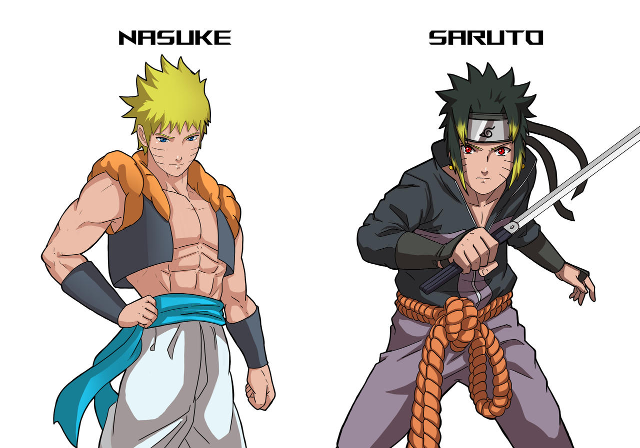 Fusion Naruto and Sasuke by Amenoosa on DeviantArt