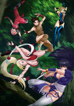 Kunoichi fighting game style