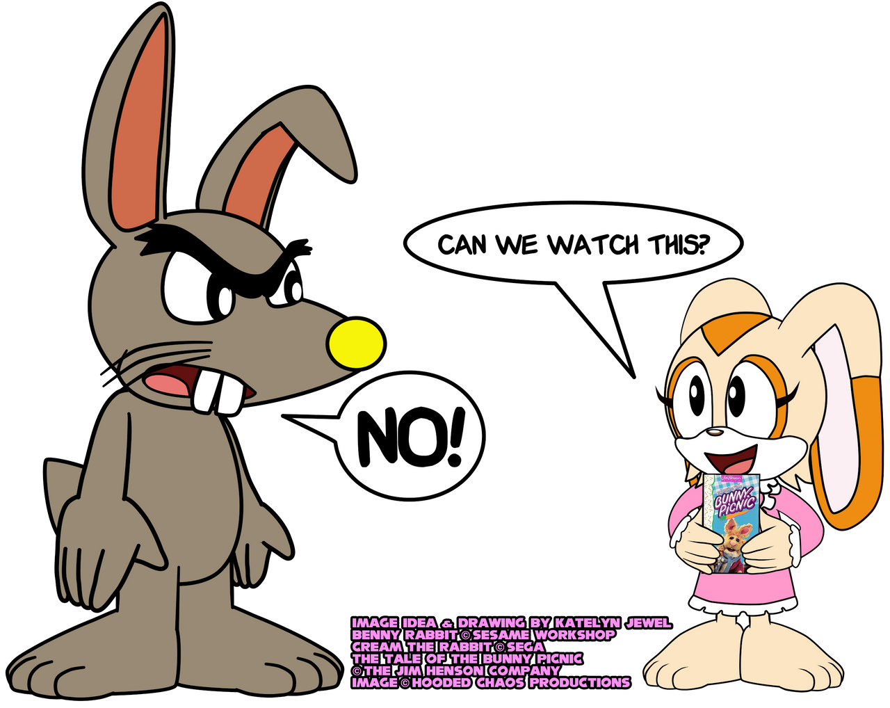 Benny Rabbit Babysits Cream the Rabbit by PPG-Katelyn on DeviantArt
