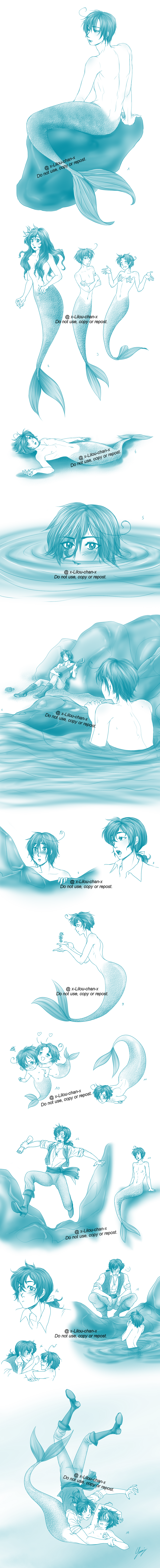 APH - Sketchdump - The Little Merman