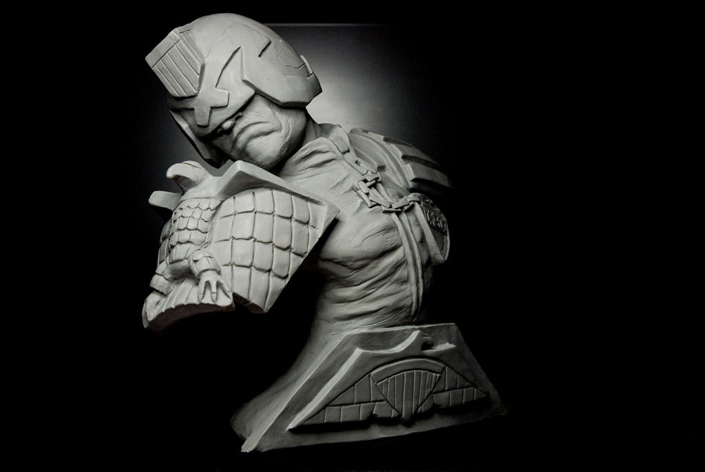 Judge Dredd Sculpture Bust