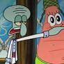 Squidward handgags Patrick