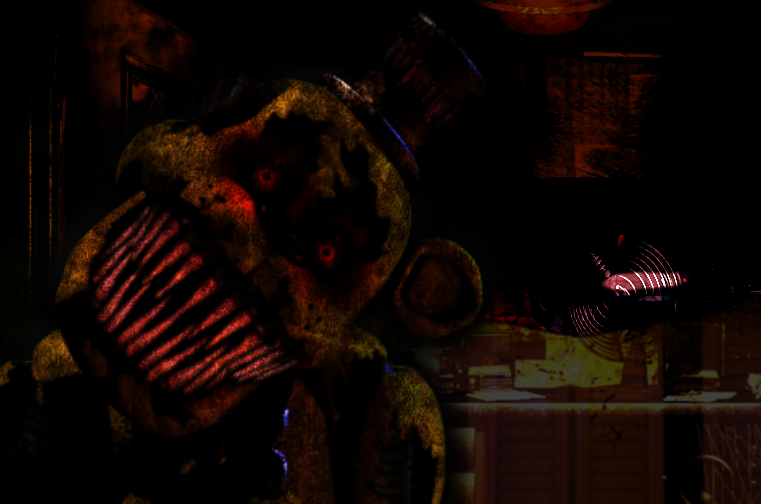 Nightmare Fredbear en FNaF 3 by Gangalf on DeviantArt