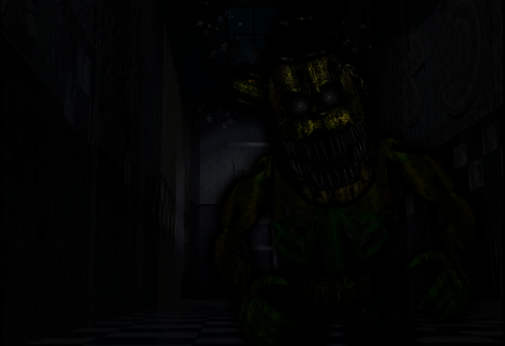 Ucn fnaf) nightmare fredbear jumpscare my version by xXMrTrapXx on  DeviantArt