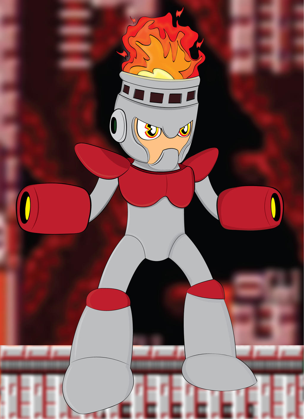 Fire Man Dailouges Adobe Illustrator: Cartoony Fire Man by MegaMario2001 on DeviantArt