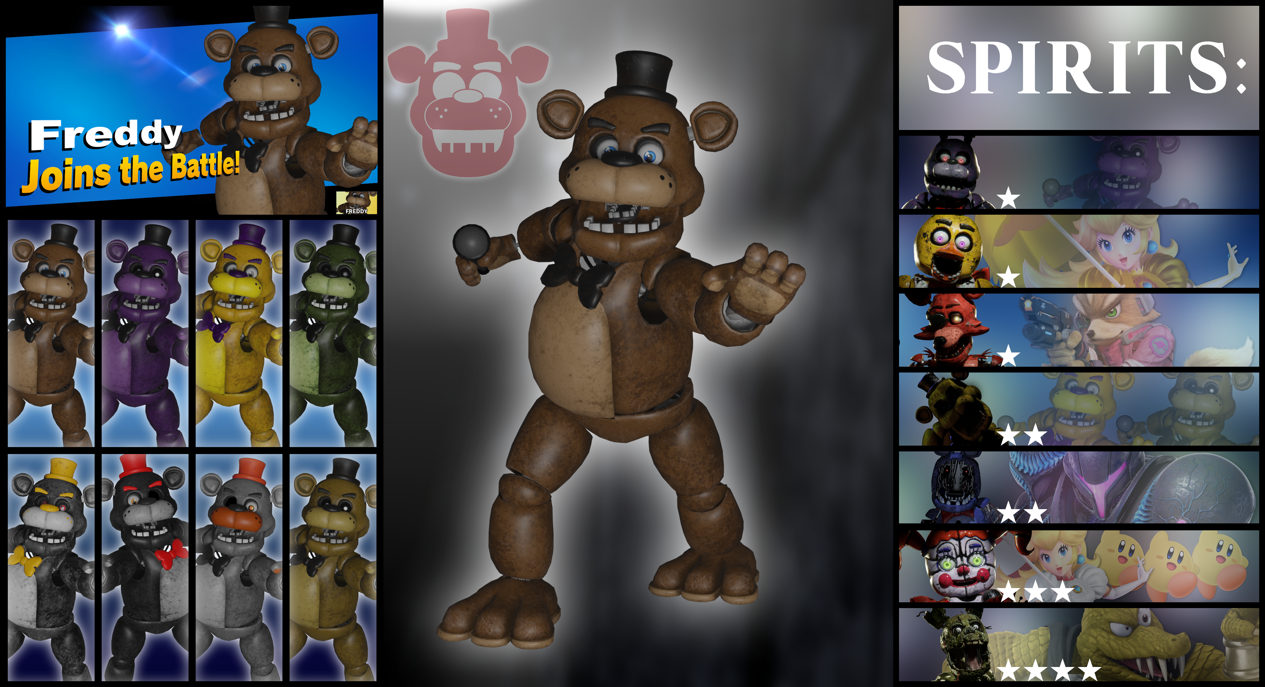 Freddy fnaf 1 render by sm64wariogamig3dmod on DeviantArt