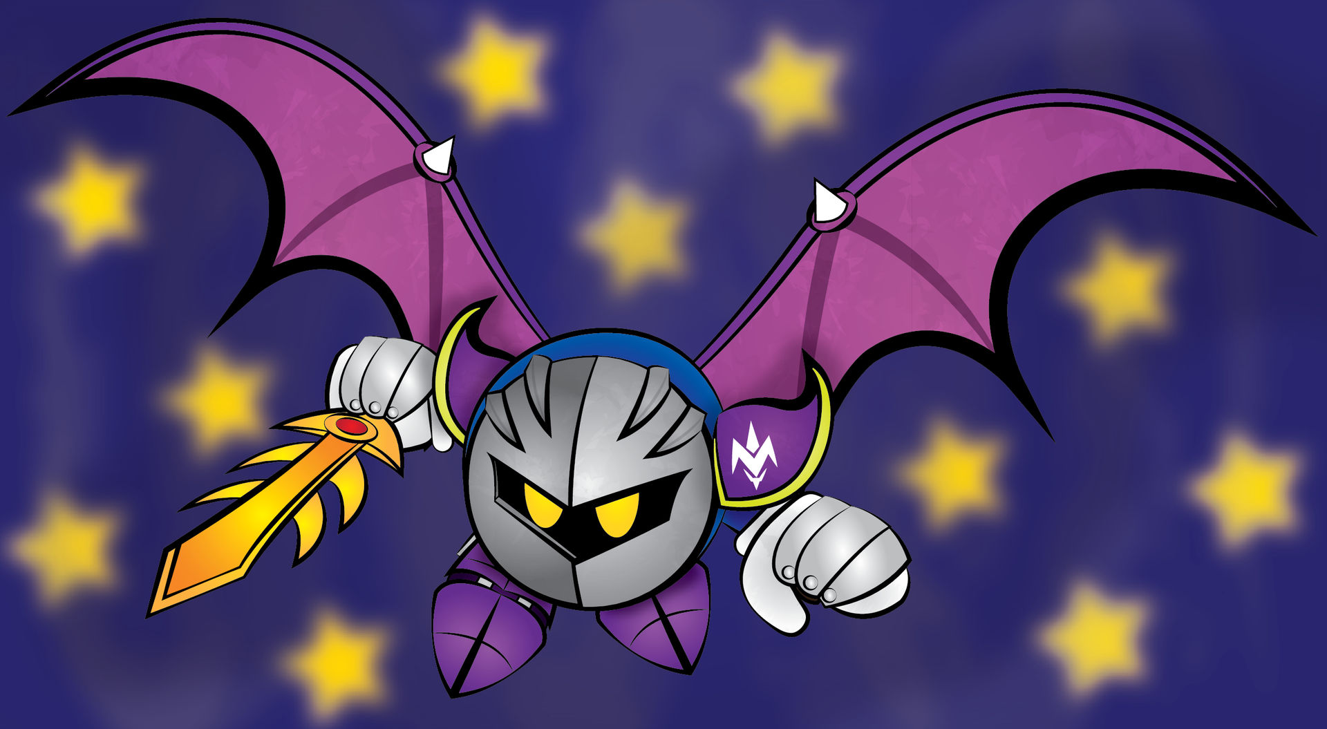 Adobe Illustrator: Meta Knight by MegaMario2001 on DeviantArt