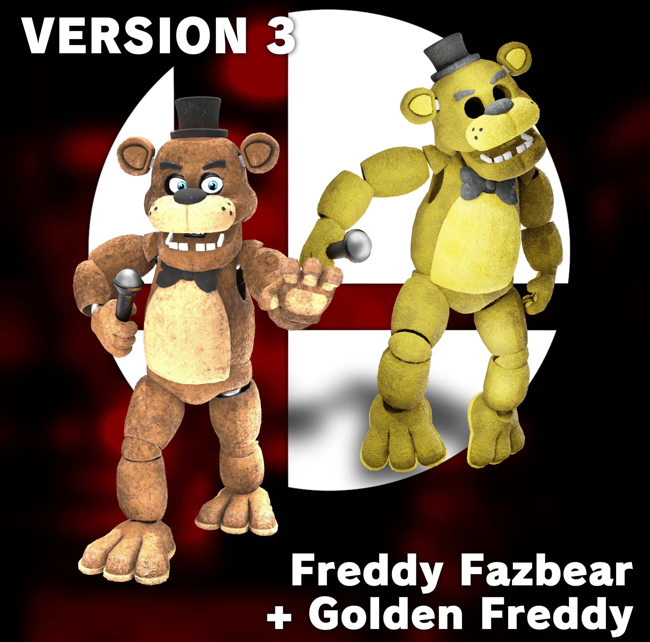 3D Render: Withered Freddy Transparent by MegaMario2001 on DeviantArt