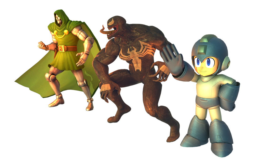 3D Render: My MVC2 Team by Ziti-Man-Mario on DeviantArt