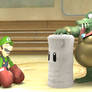 3D Render: Luigi and K Rool