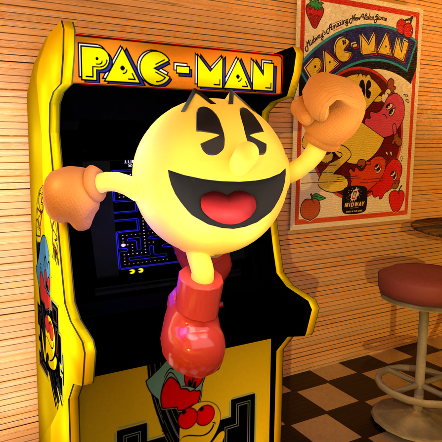 3D Render: Pac-Man by MegaMario2001 on DeviantArt