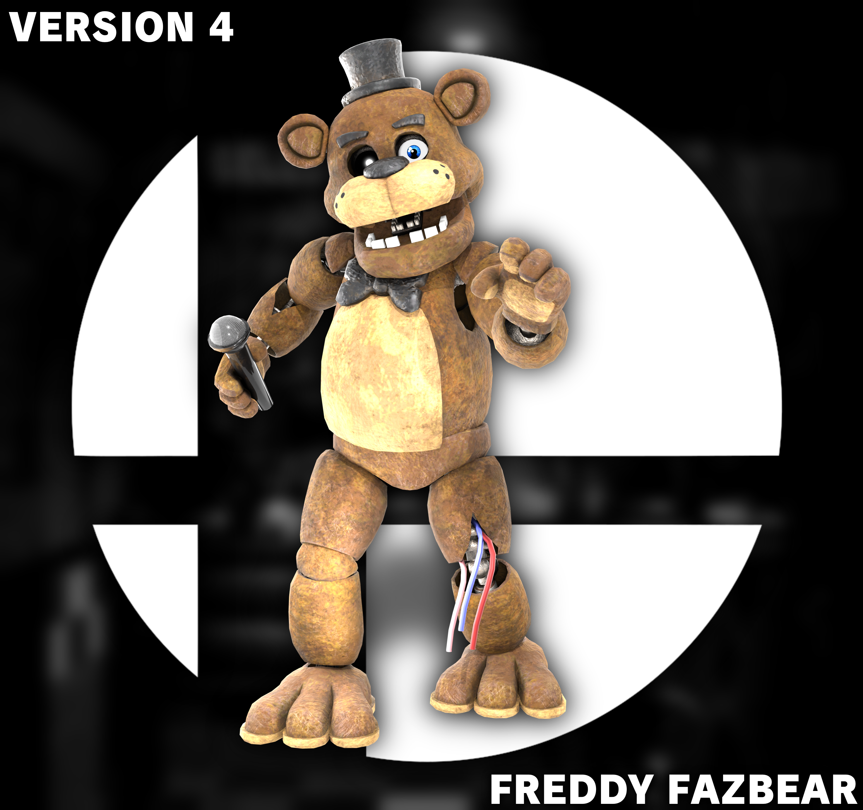 Freddy fnaf 1 render by sm64wariogamig3dmod on DeviantArt