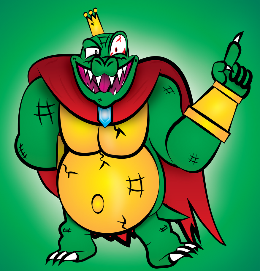 King R Rool Human Adobe Illustrator: King K Rool by ZDooarte on DeviantArt