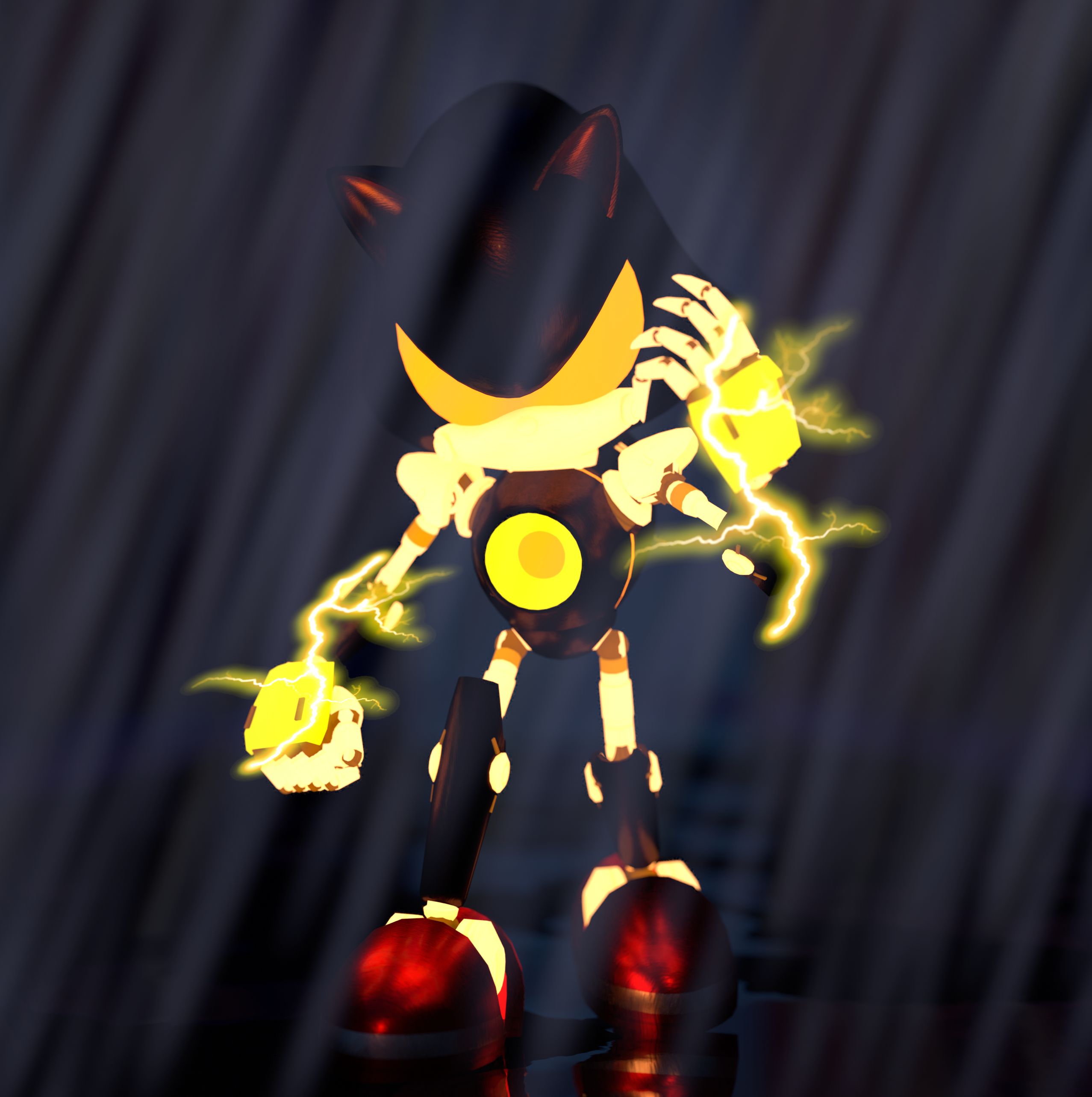 Neo Metal Sonic Render by bandicootbrawl96 on DeviantArt