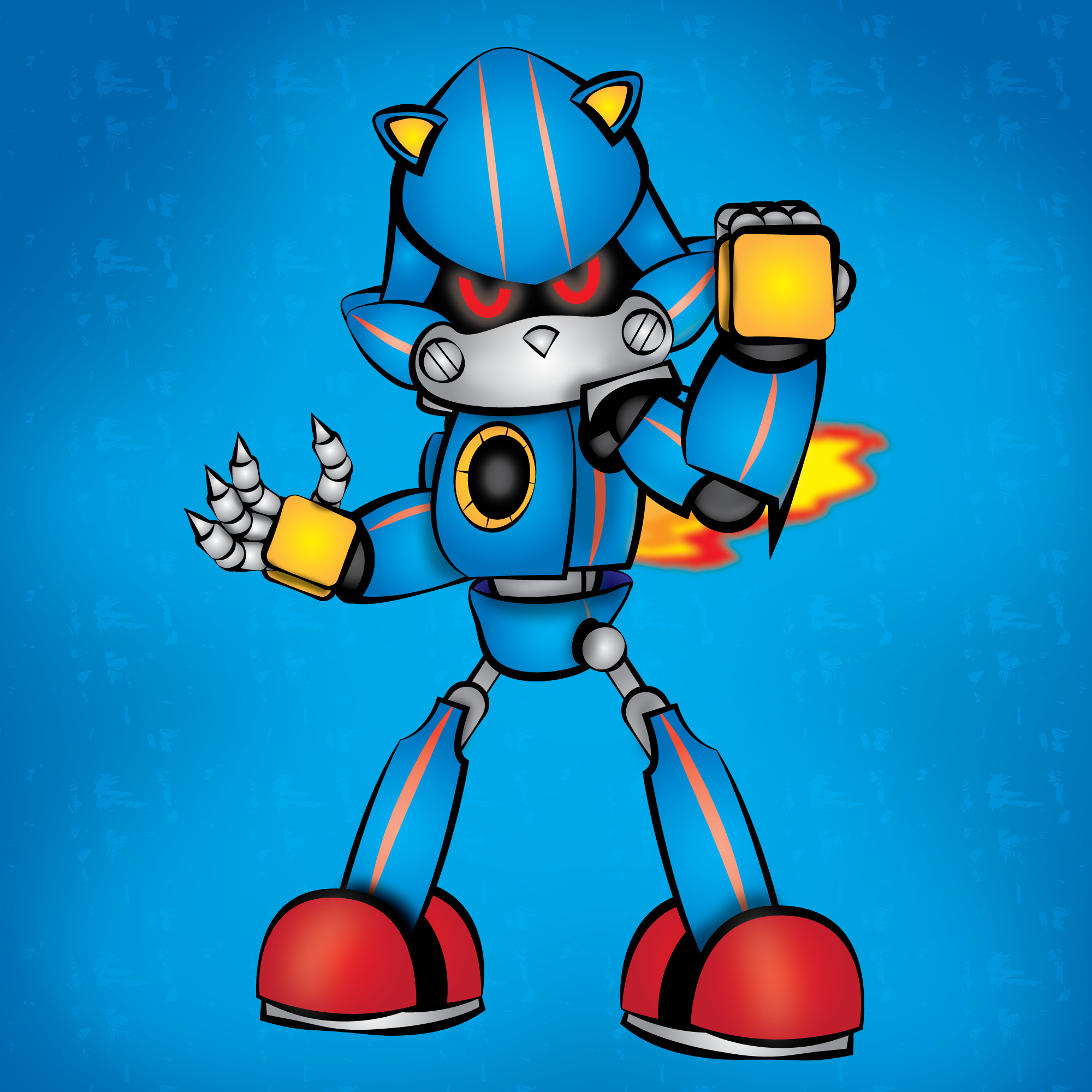 Mecha Sonic by SpringtraP-MasK on DeviantArt