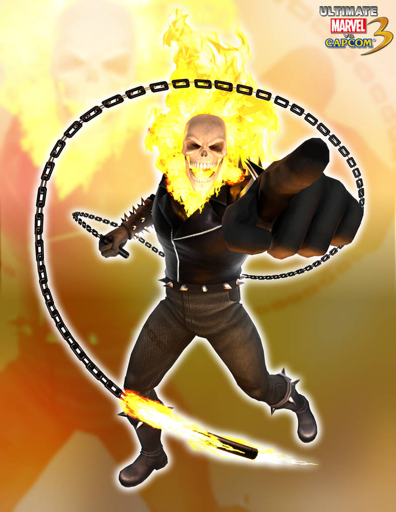 3D Render: UMVC3 Ghost Rider Render Reimagined by MegaMario2001 on ...