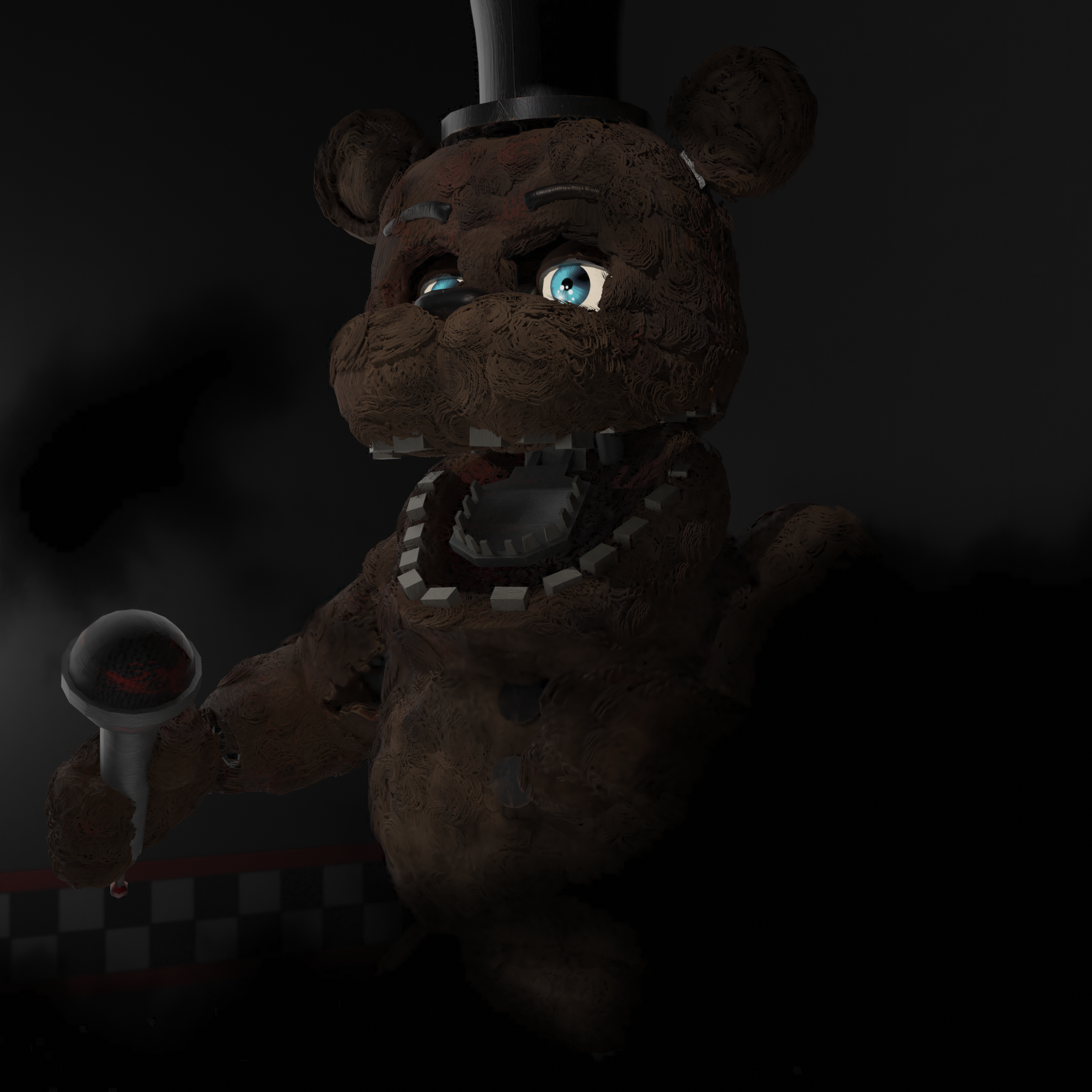 3D Render: Withered Freddy Transparent by MegaMario2001 on DeviantArt