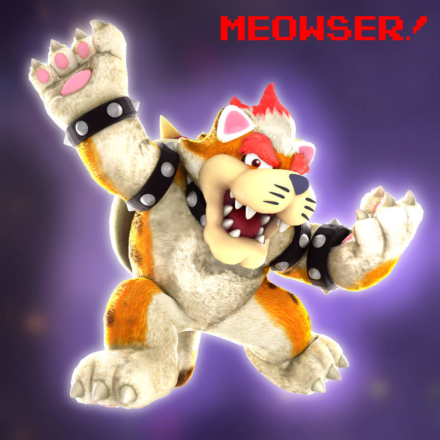 Meowser 3D Render: Meowser by Ziti-Man-Mario on DeviantArt