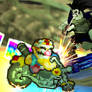 Blender Sprite Image Remake: Wario VS Lobo