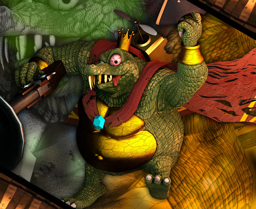 Ka Rool Mouse Head 3D Render: King K. Rool by MegaMario2001 on DeviantArt
