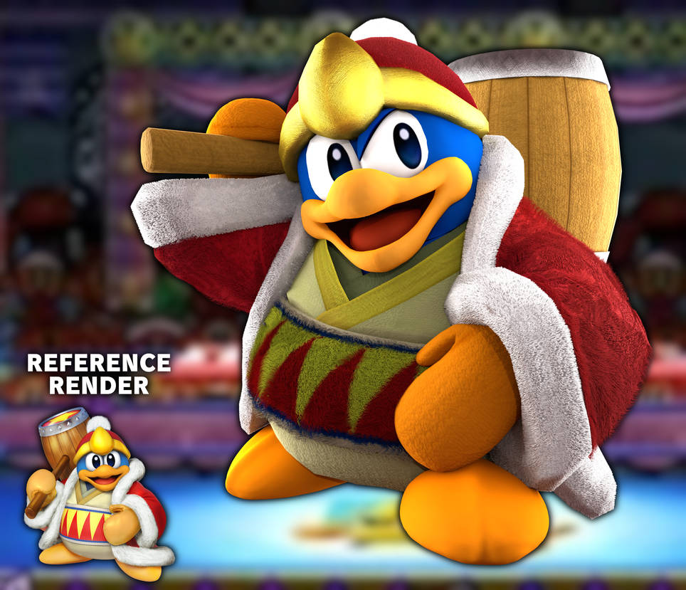 Smash 4 Render Remake: King Dedede by MegaMario2001 on DeviantArt