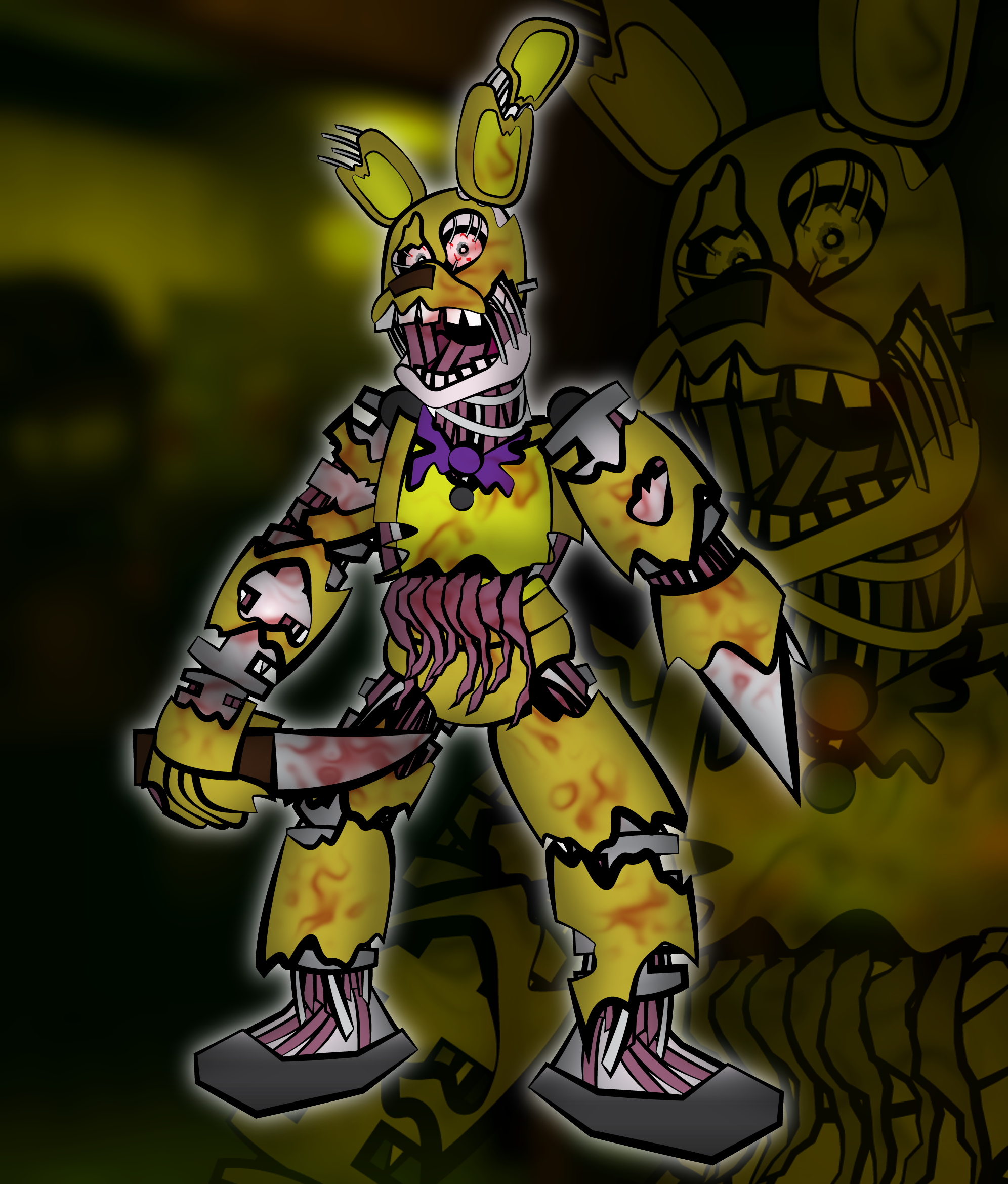 Springtap Art Adobe Illustrator: Springtrap by ZDooarte on DeviantArt