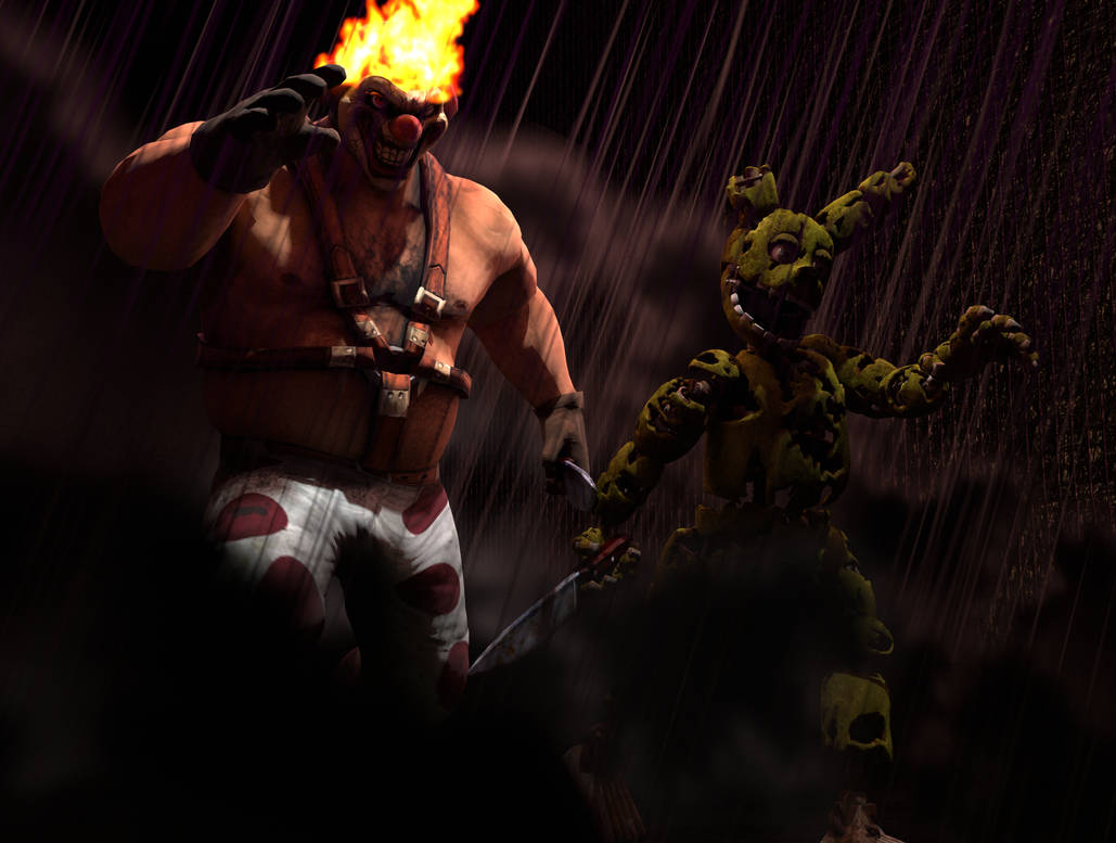3D Render: Sweet Tooth and Springtrap by Ziti-Man-Mario on DeviantArt