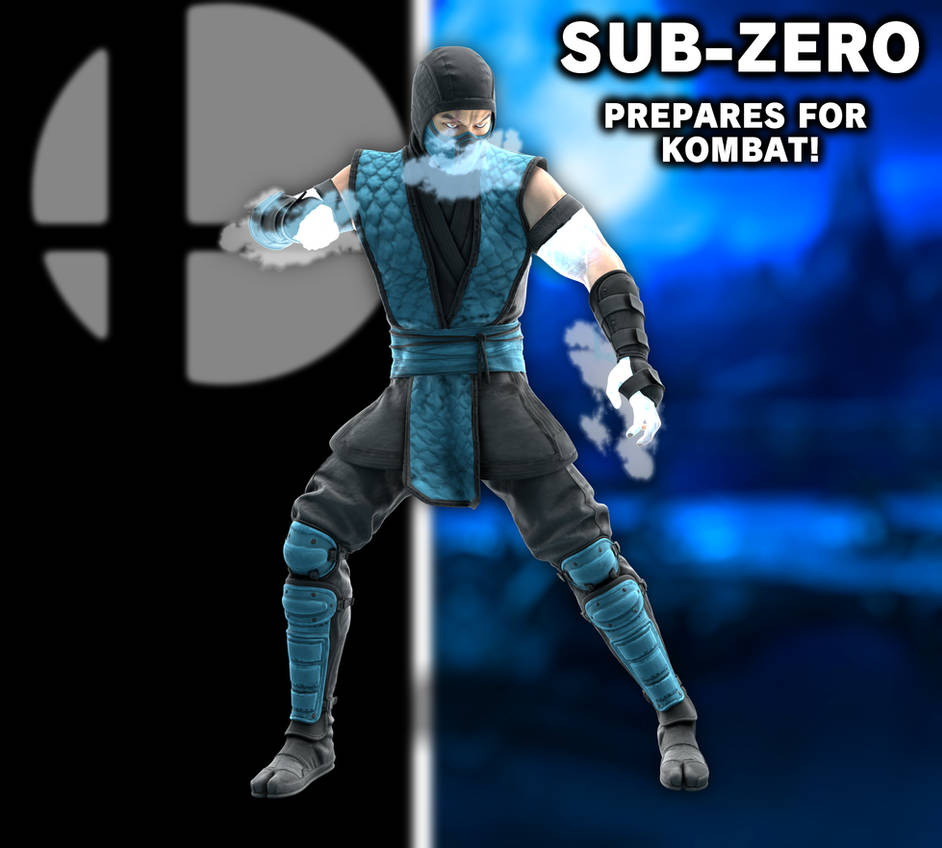 Smash Render: Sub-Zero by MegaMario2001 on DeviantArt