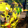 3D Render: Sonic the Hedgehog VS Mega Man X