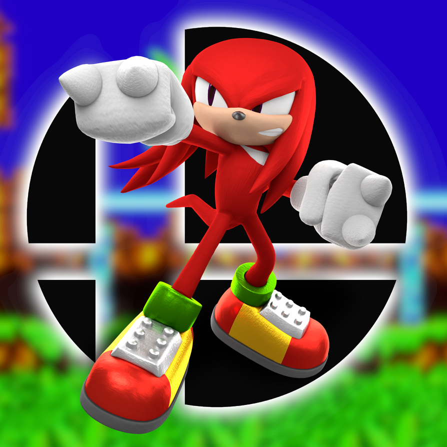Knuckles Rende SSBU Render: Knuckles the Echidna by MegaMario2001 on DeviantArt