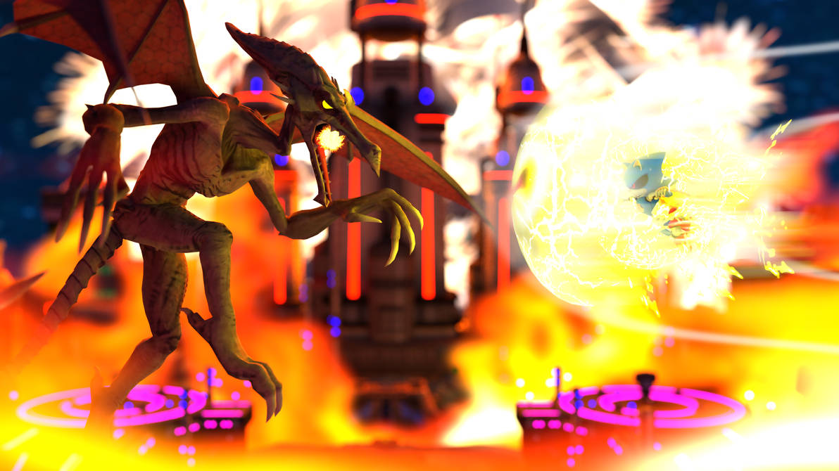 3D Render: Ridley VS Metal Sonic by Ziti-Man-Mario on DeviantArt