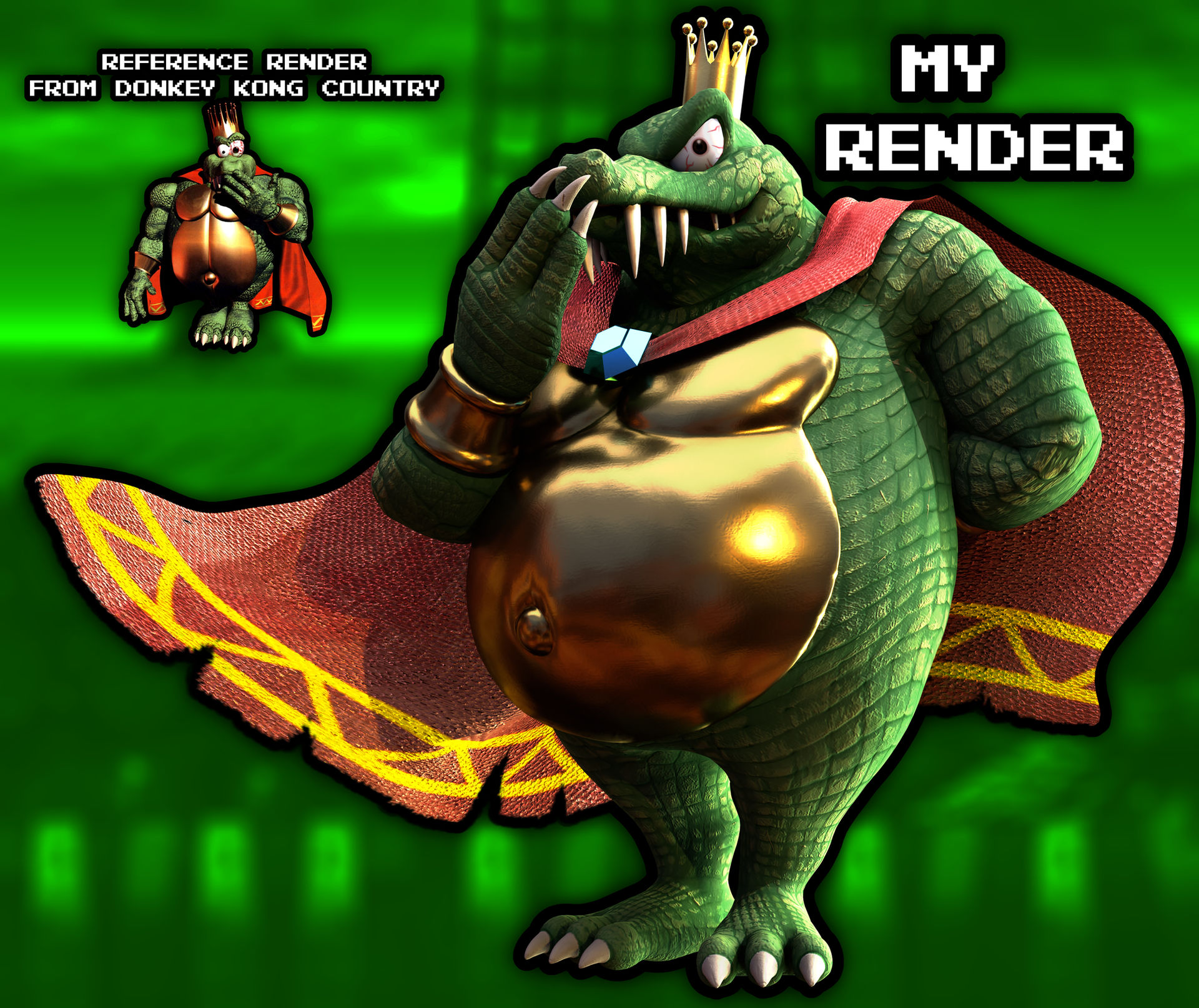 3D Render DKC1 King K Rool By Ziti Man Mario On DeviantArt 3d-render-dkc1-king-k-rool-by-ziti-man-mario-on-deviantart