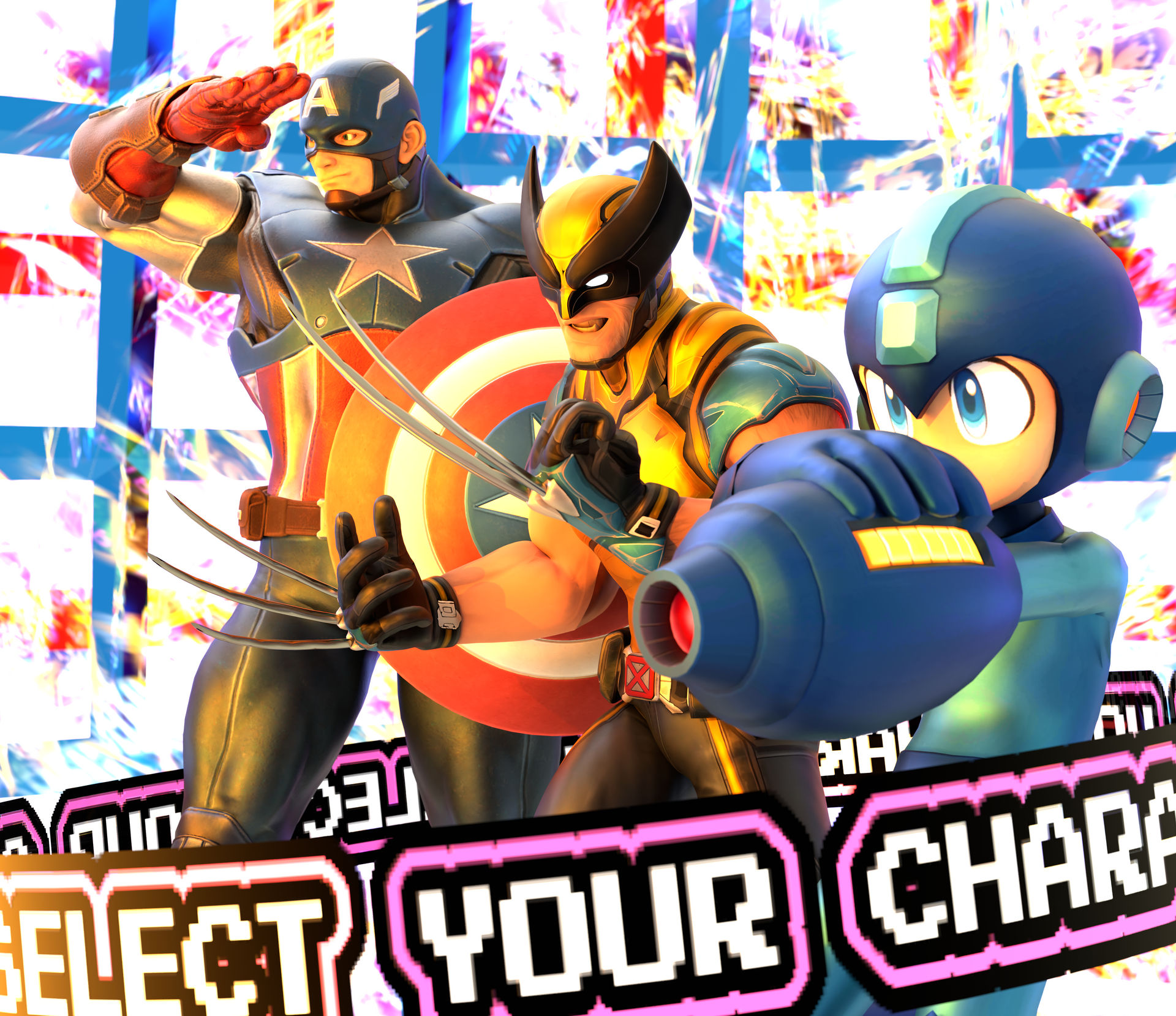 3D Render: 2025 Marvel VS Capcom 2 Team by Ziti-Man-Mario on DeviantArt