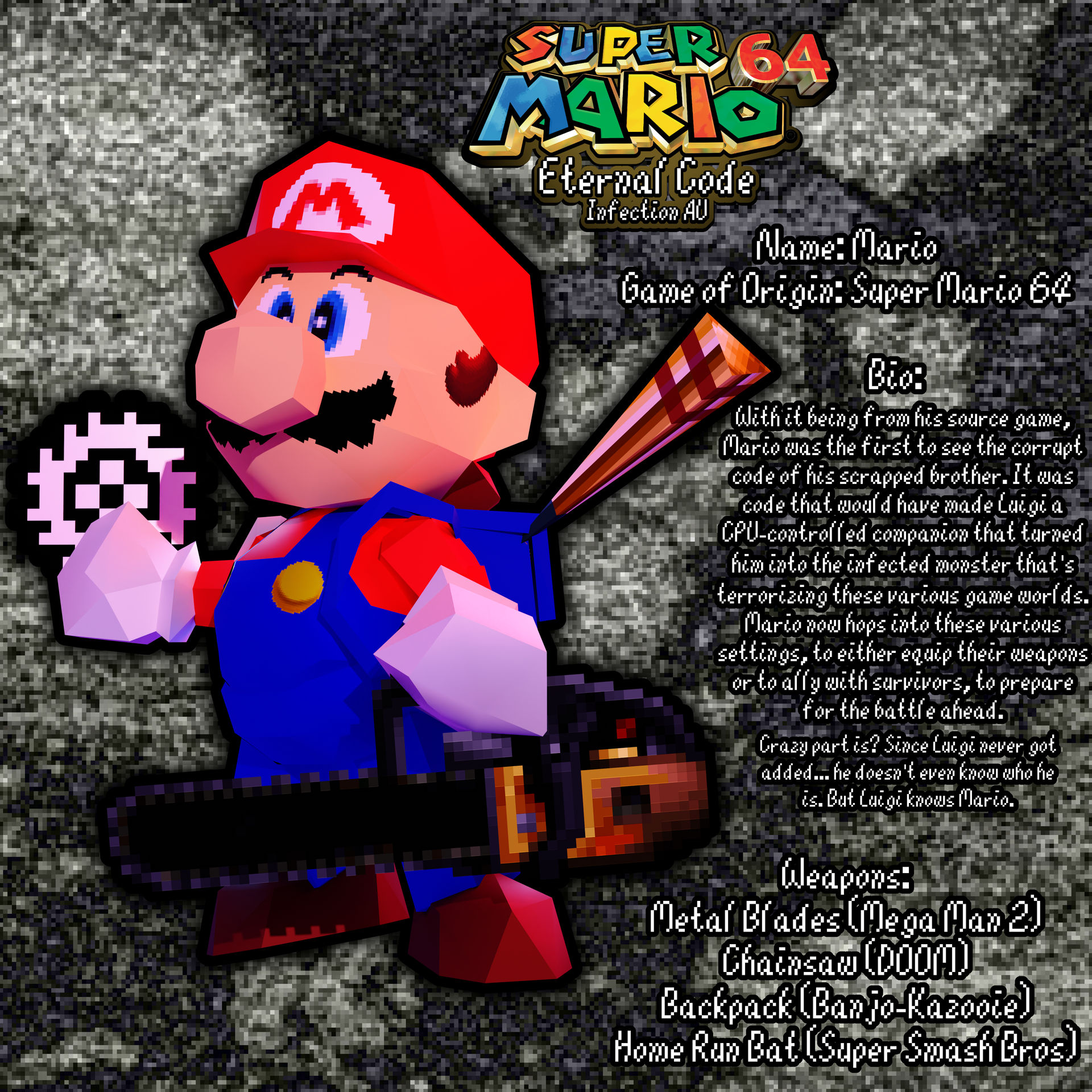 Invincable Cheat Code Sm64 Super Mario 64 Eternal Code: SM64! Mario by ZDooarte on DeviantArt