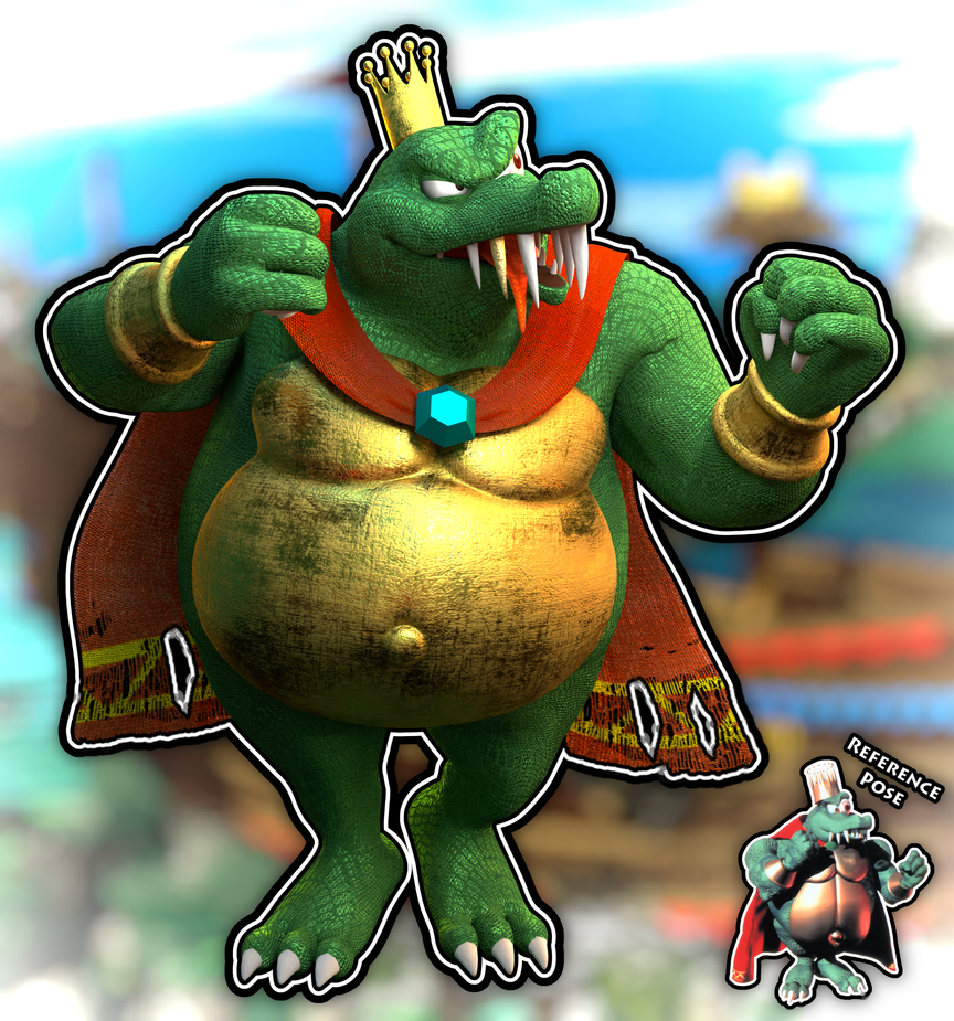 3D Render DKC1 King K Rool Continued By ZDooarte On DeviantArt 3d-render-dkc1-king-k-rool-continued-by-zdooarte-on-deviantart